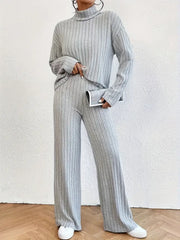 Set Tricot din 2 Piese pentru Femei 2026 Gri