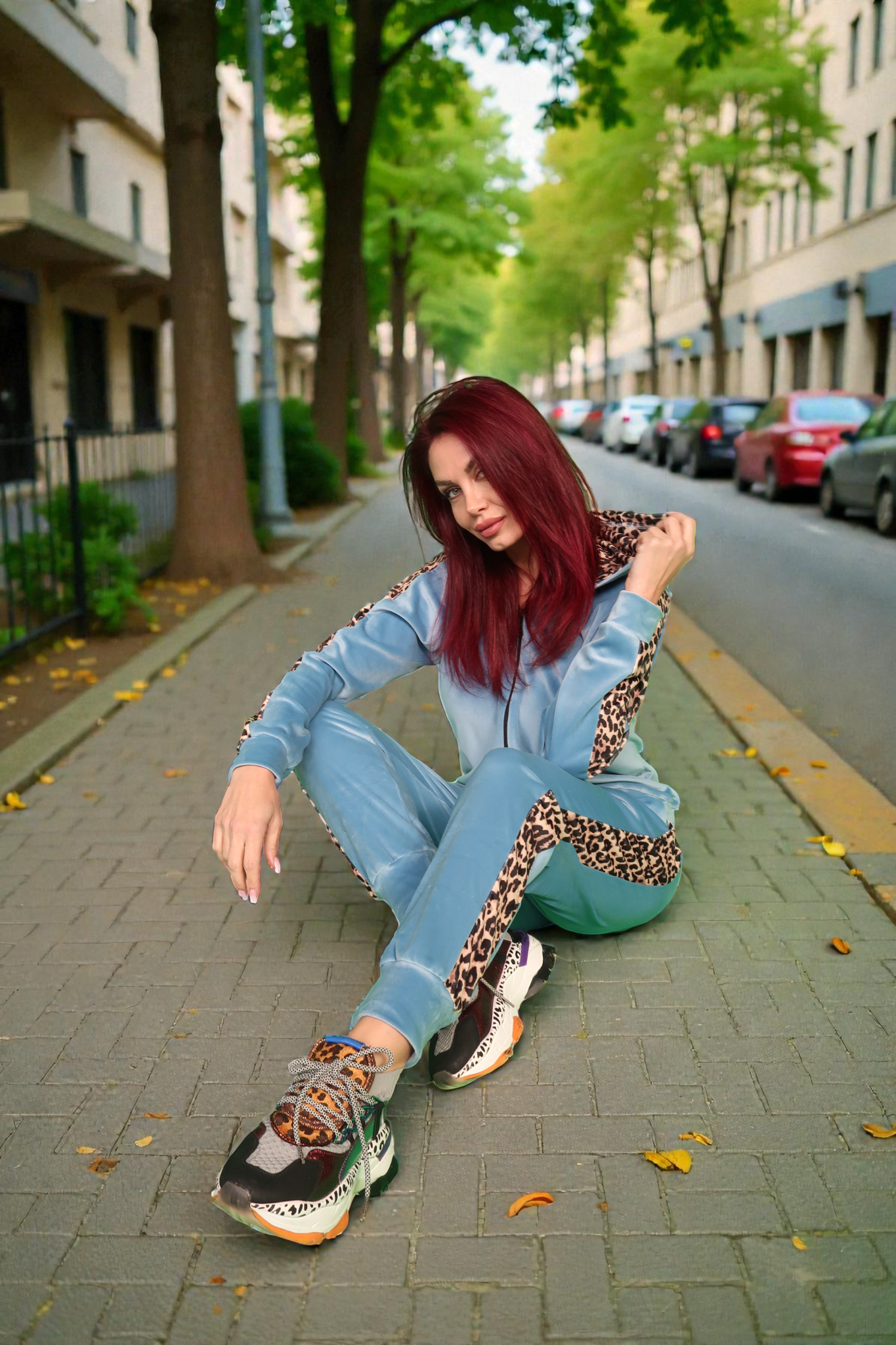 Trening Leopard pentru Femei 2026 Albastru